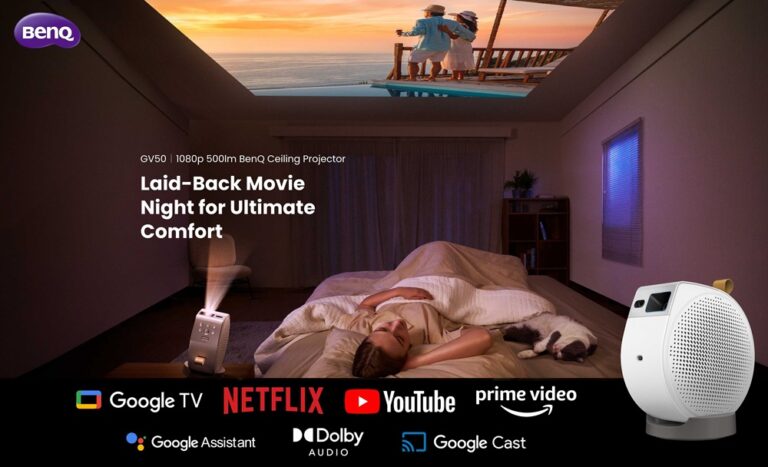 BenQ GV50 Ceiling Projector Elevates Your Movie Routine