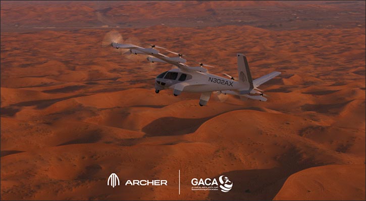 Saudi Arabia’s General Authority of Civil Aviation Advances Archer’s Pathway for Electric Air Taxi Deployment Saudi Arabia's General Authority of Civil Aviation Advances Archer's Pathway for Electric Air Taxi Deployment - saudi arab...