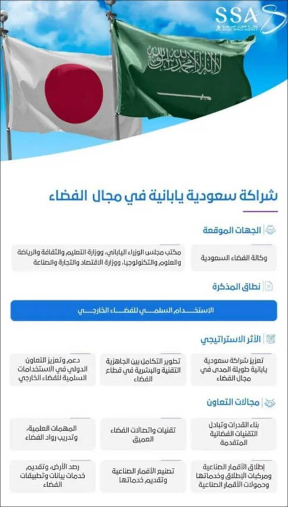 Saudi Arabia, Japan Sign Memorandum on Peaceful Use of Space - saudi arabia