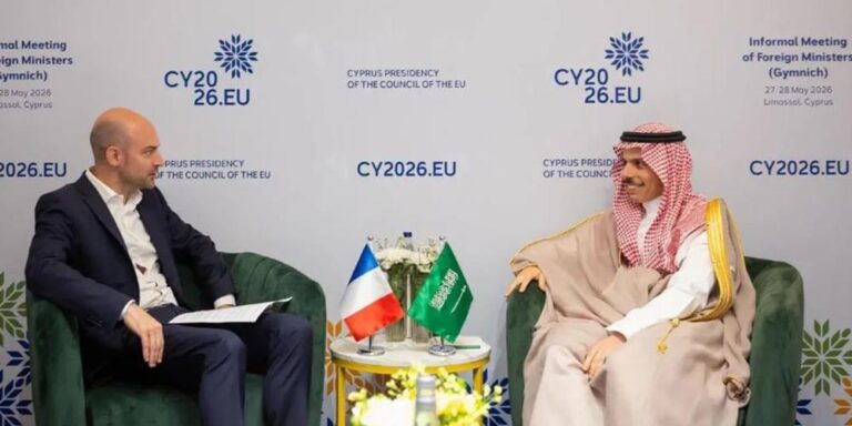 Foreign Minister Meets with French Counterpart on Sidelines of EU Foreign Ministers Meeting - foreign minister