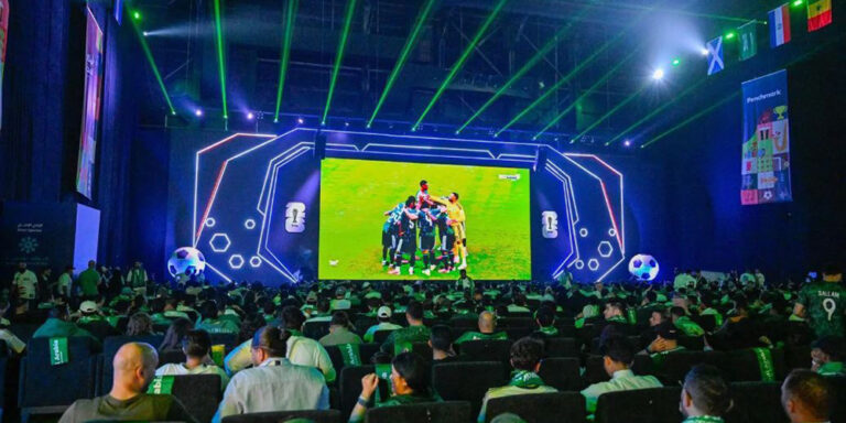 Green Falcons Fans Fill Jeddah's Abadi Al Johar Arena to Watch Team's World Cup Opener - green falcons
