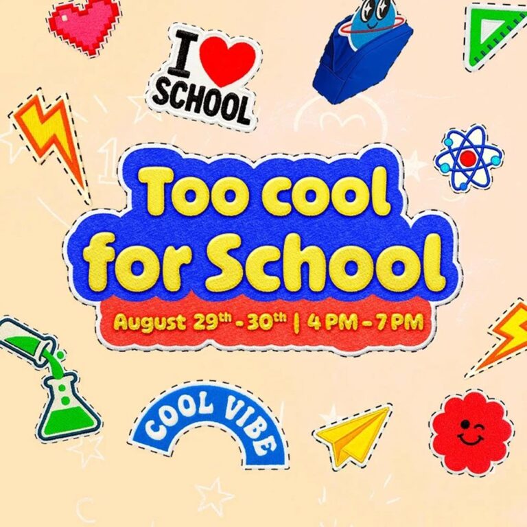 Back-to-School Gets “Too Cool” at Town Centre Jumeirah ! - back-to-school gets
